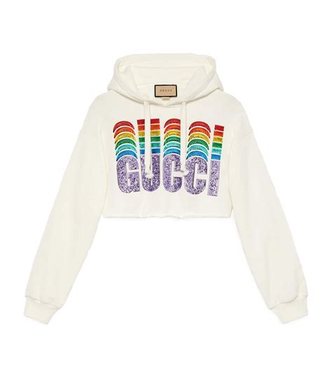 crop top hoodie gucci|real Gucci top.